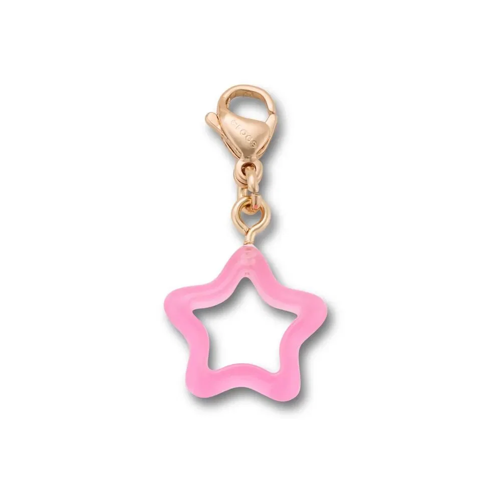 Pingente Estrela Rosa Retrô