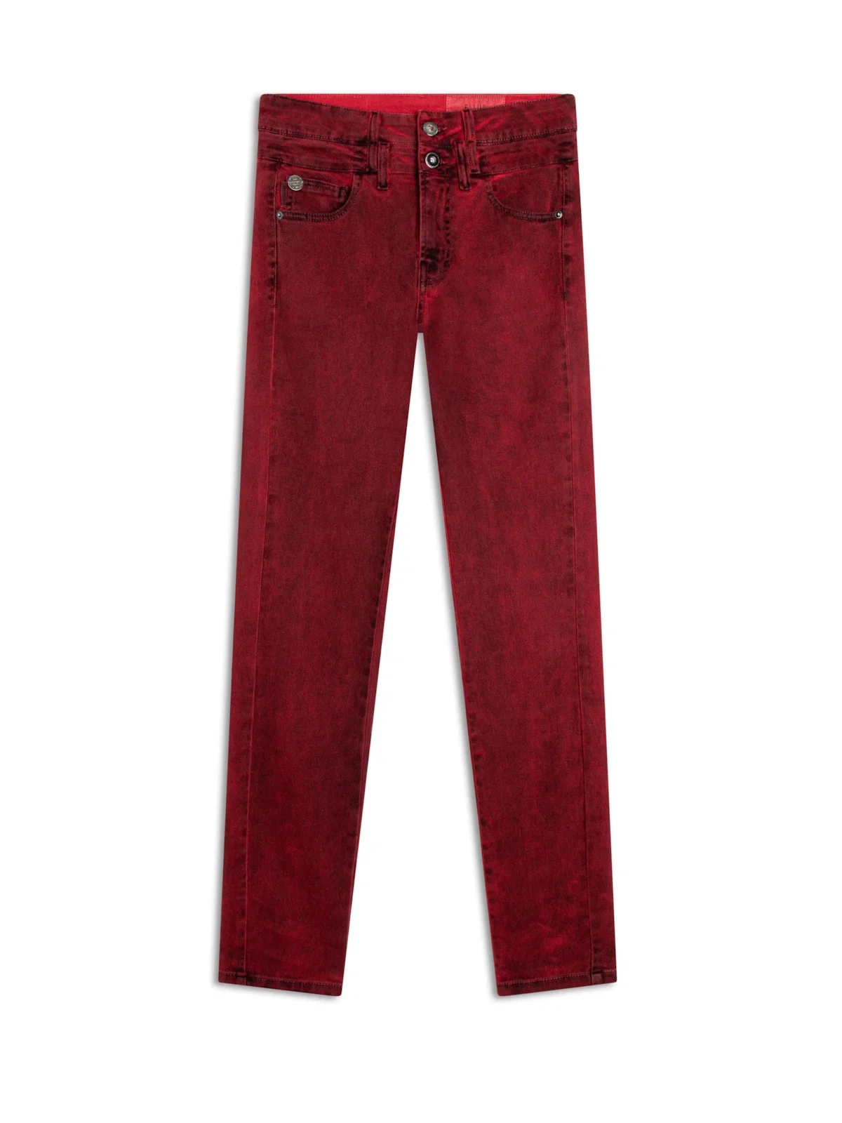 Calça Vintage Denim Color Cereja — imagem 1