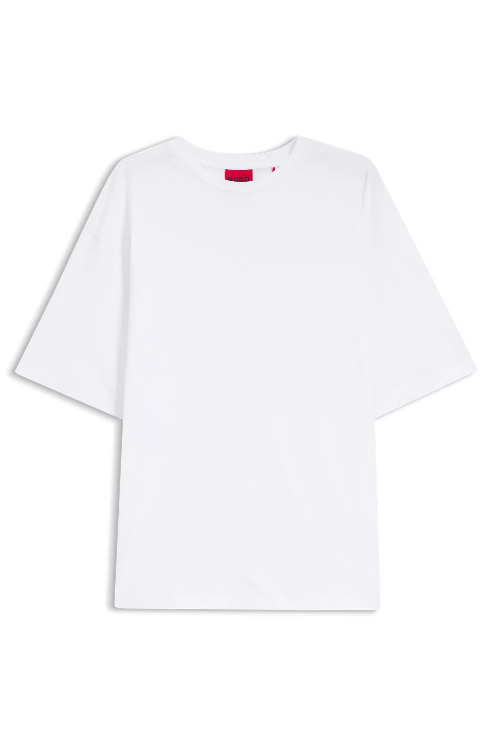 Camiseta Oversized Em Algodão Com Estampado De Logos