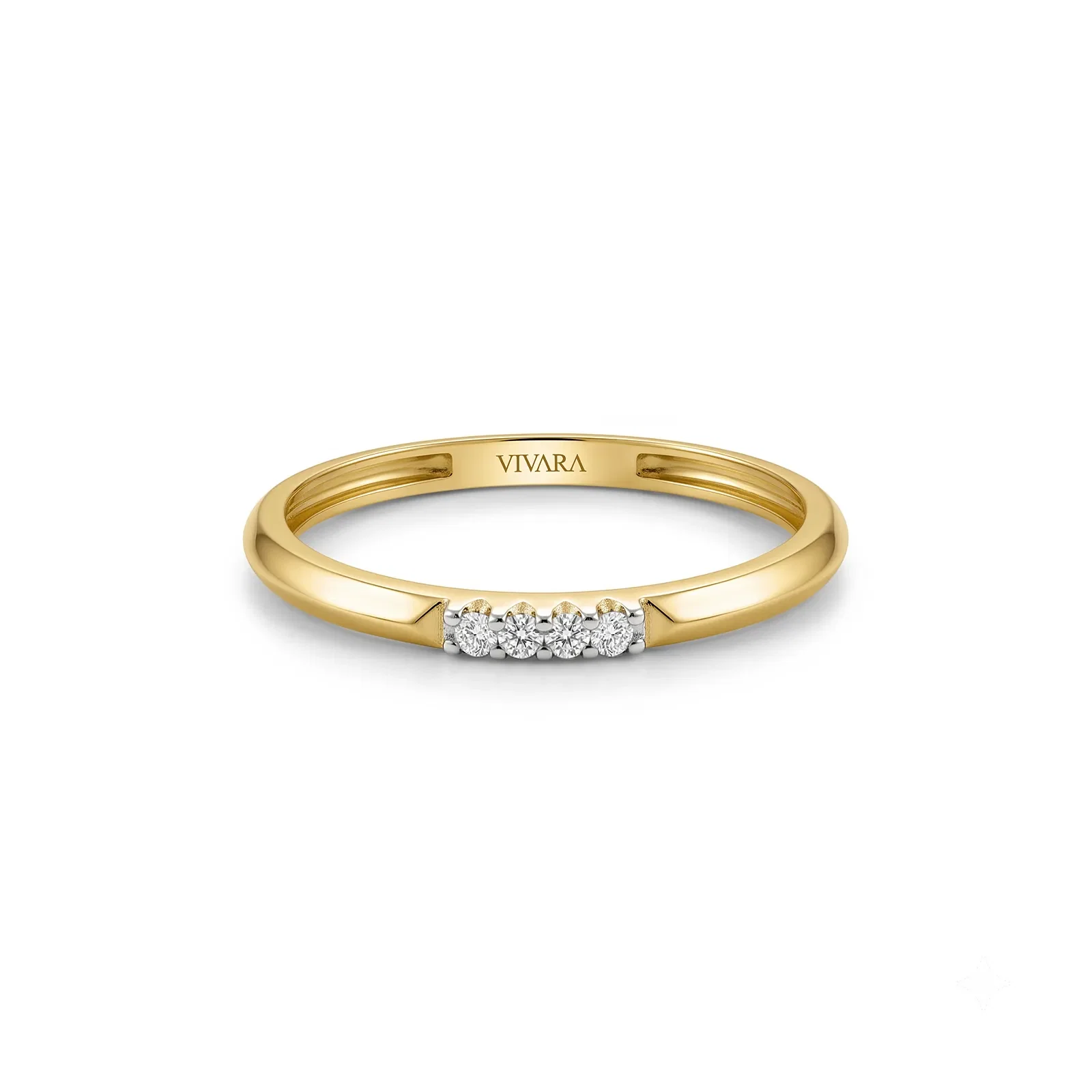 Anel Selina em Ouro Amarelo 18k com Diamantes 0,04 ct — imagem 1