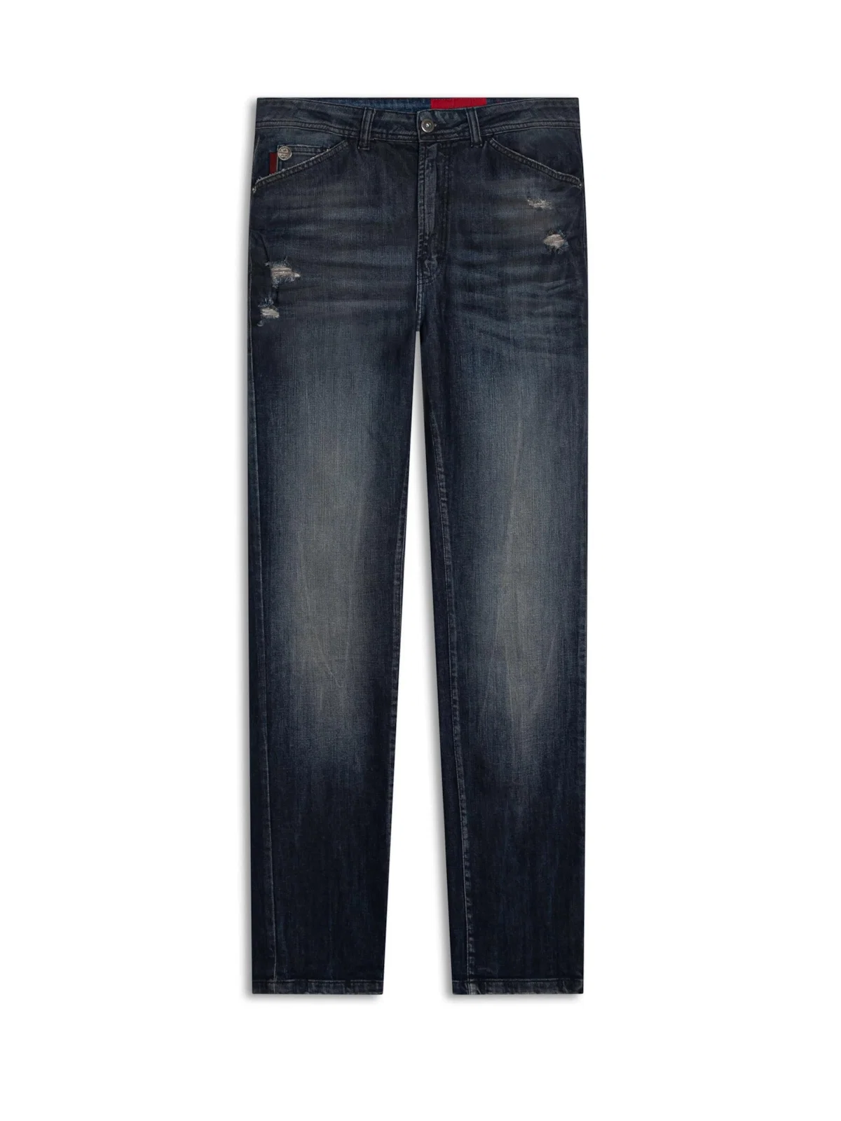 Calça Dark Sea Elastic Slim Western Lav.Escuro C/ Jato+ Puido — imagem 1