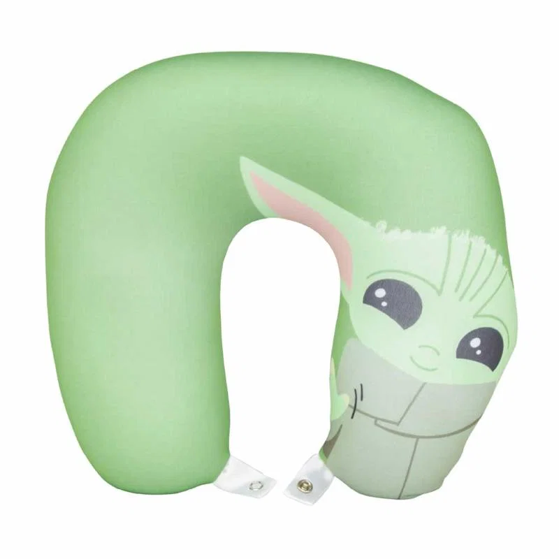 Almofada Pescoço Micropérolas Baby Yoda