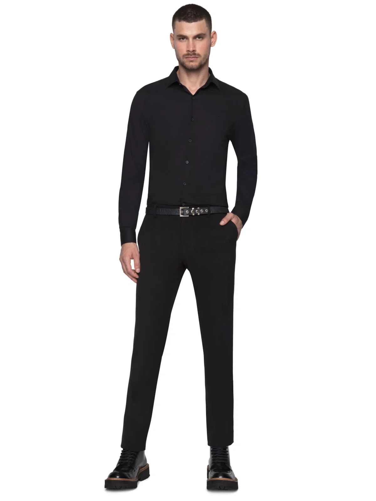 Calça Slim Alfaiataria Preto