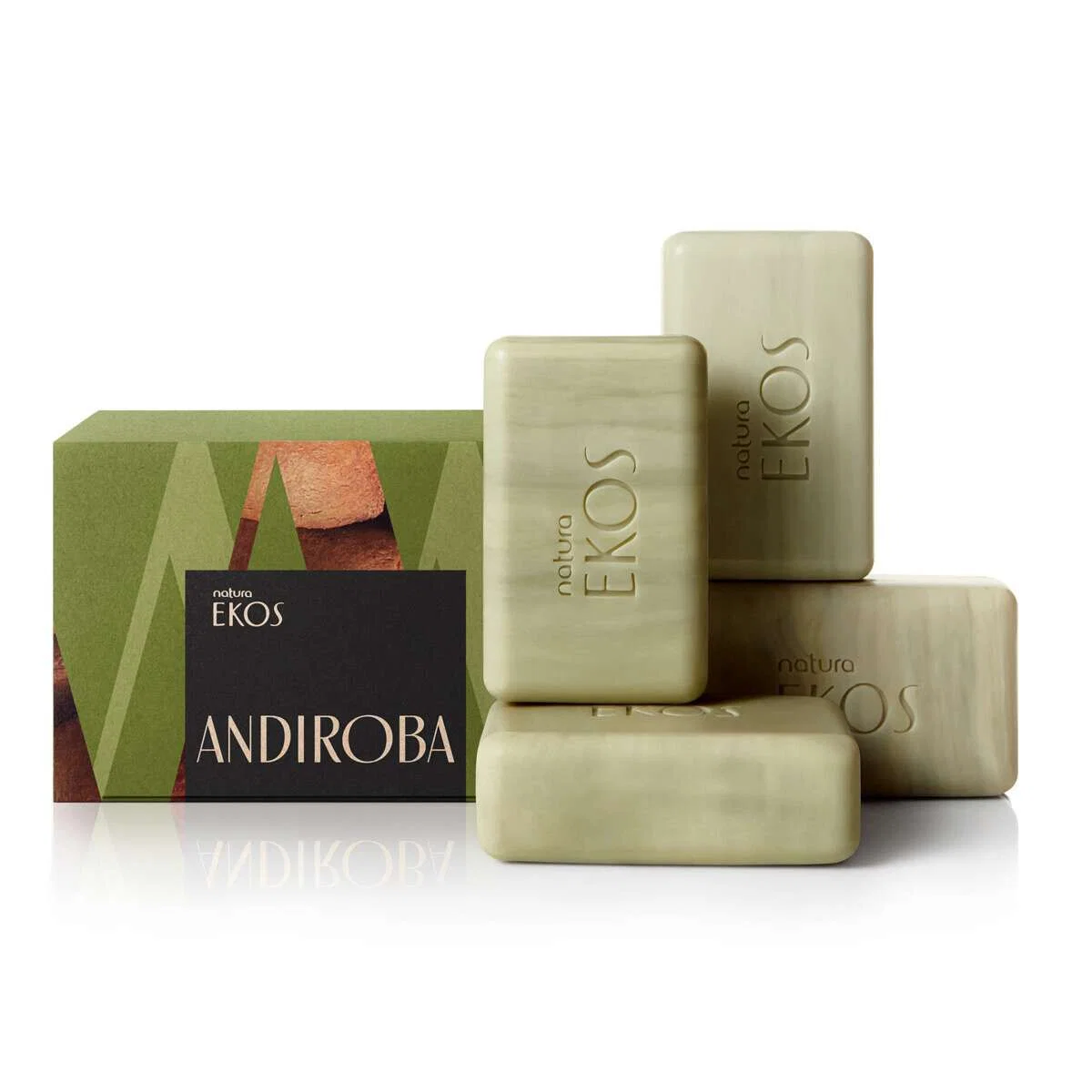 Sabonete em Barra Puro Vegetal Cremoso Ekos Andiroba 4 un de 100 g