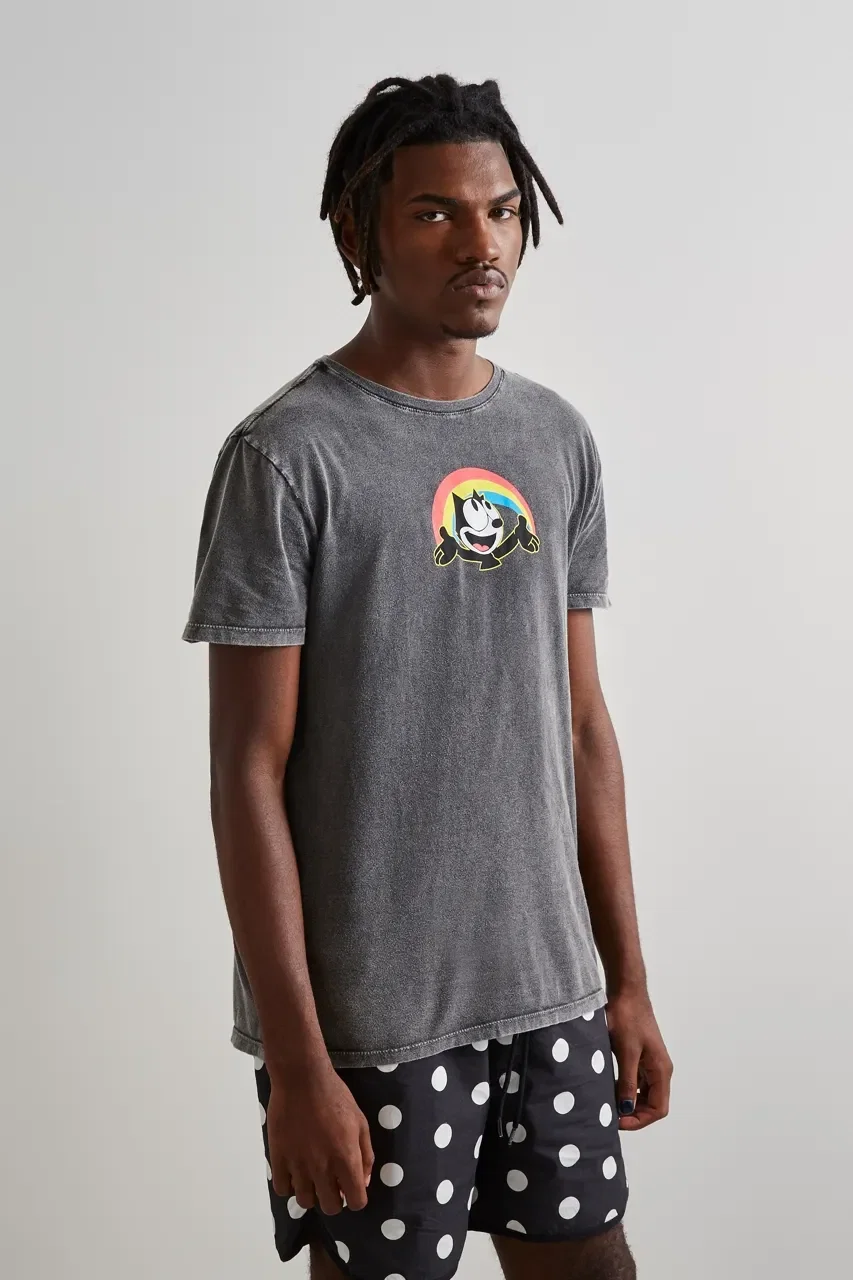 Camiseta Estampada Rainbow Rsv + Felix