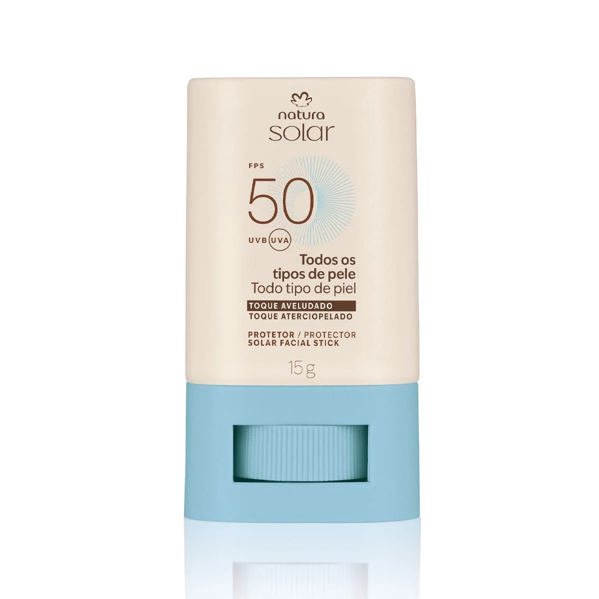 Protetor Solar Facial Stick FPS 50 Natura Solar 15 g — imagem 1