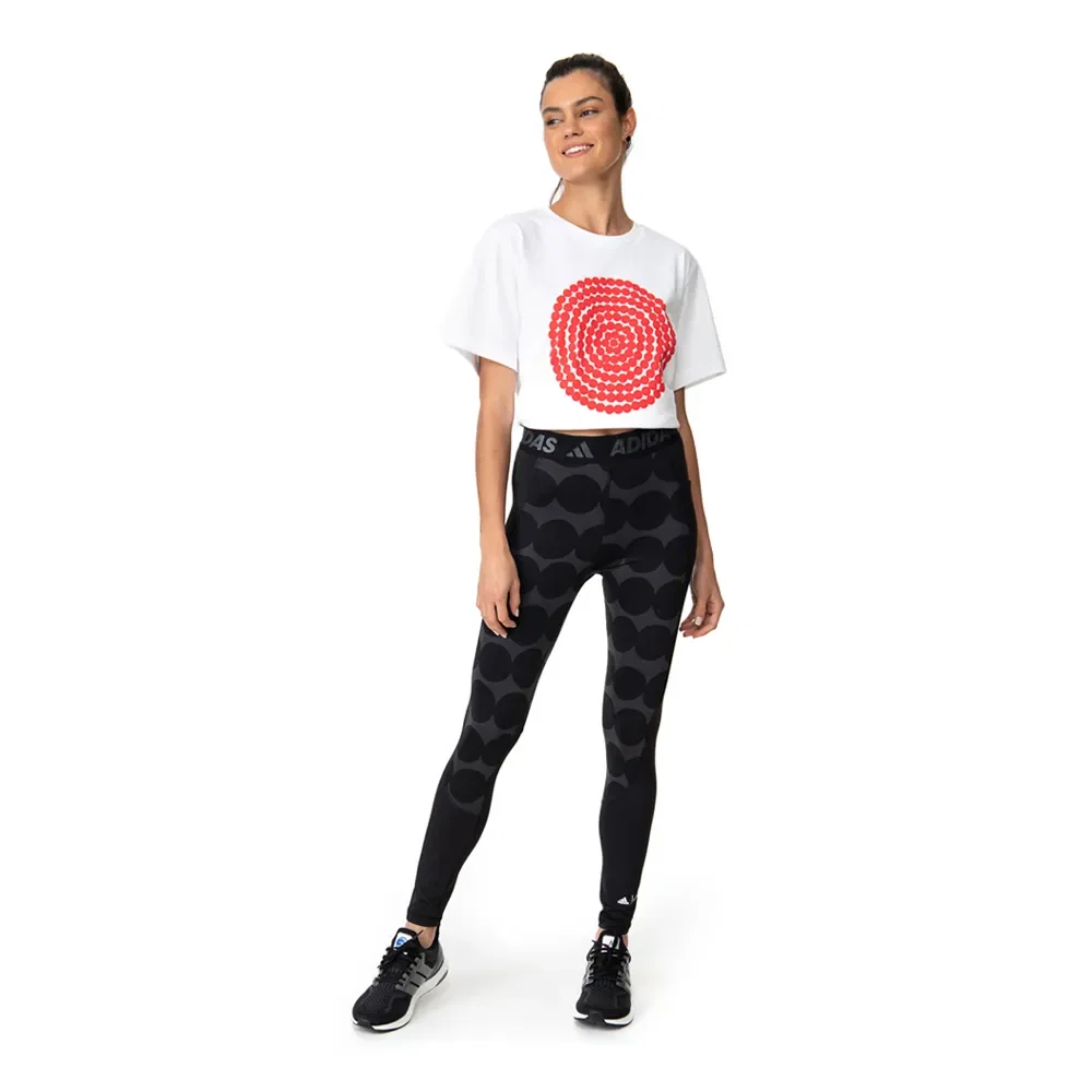 Legging Adidas x Marimekko Techfit Feminina — imagem 1