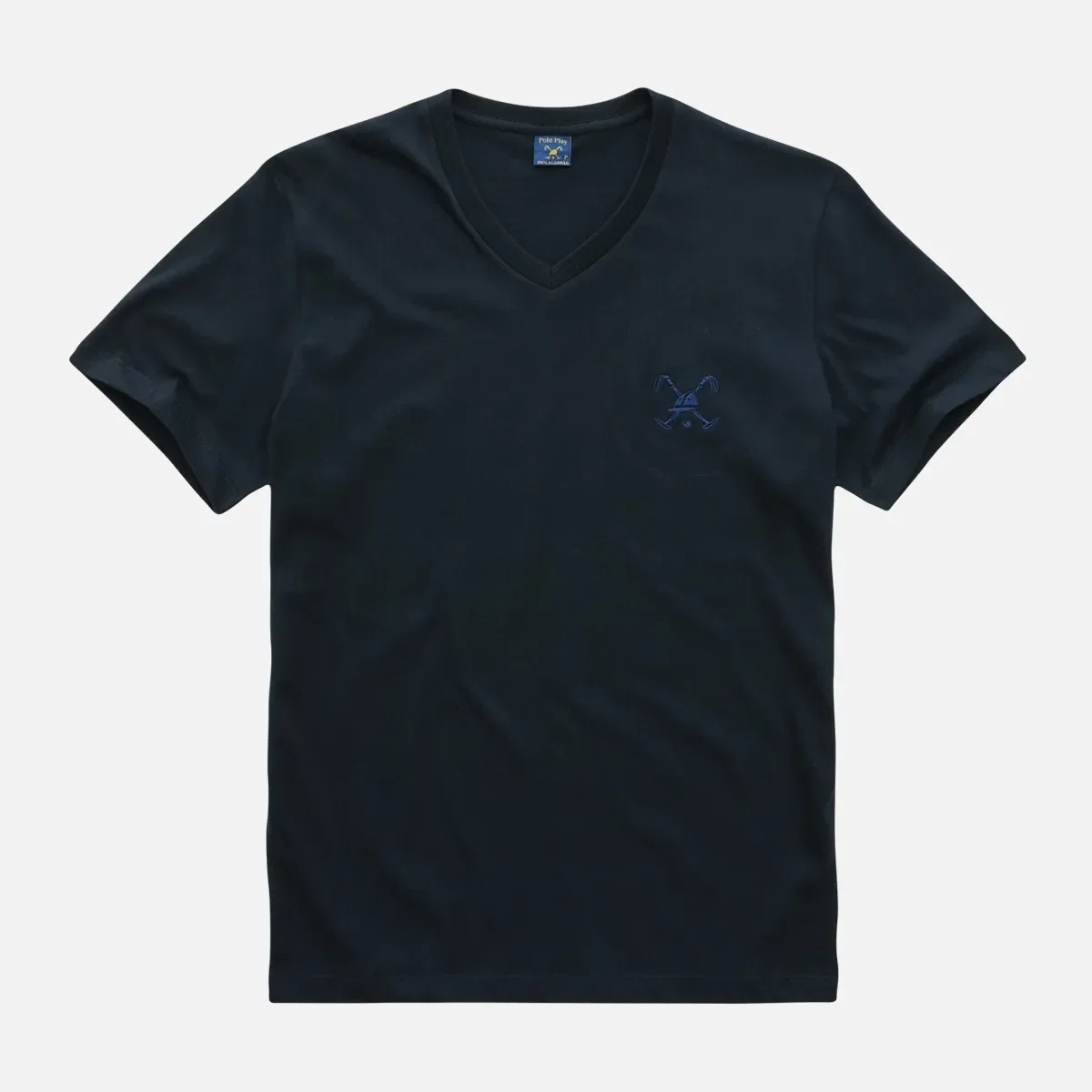 Camiseta Decote V Manga Curta Taco Médio