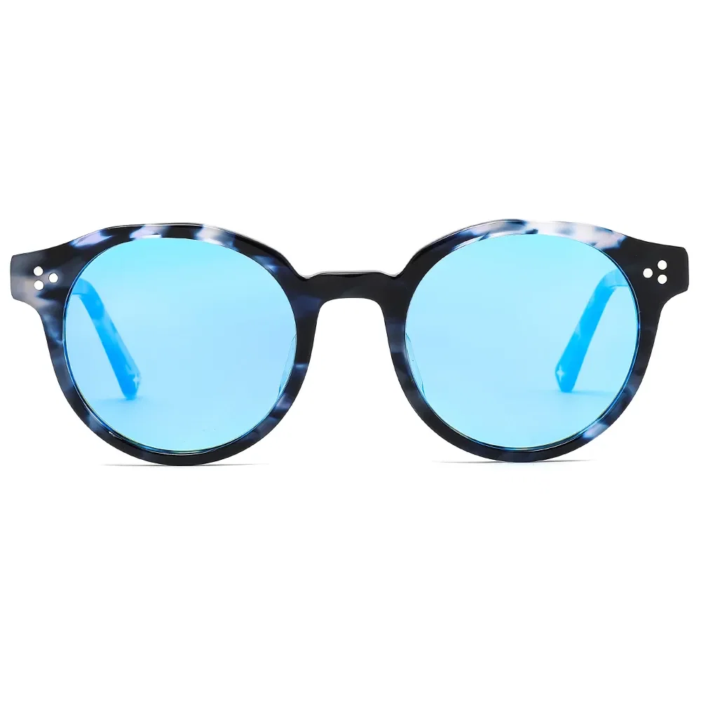 Óculos de Sol Life Redondo Polarizado Tartaruga Azul