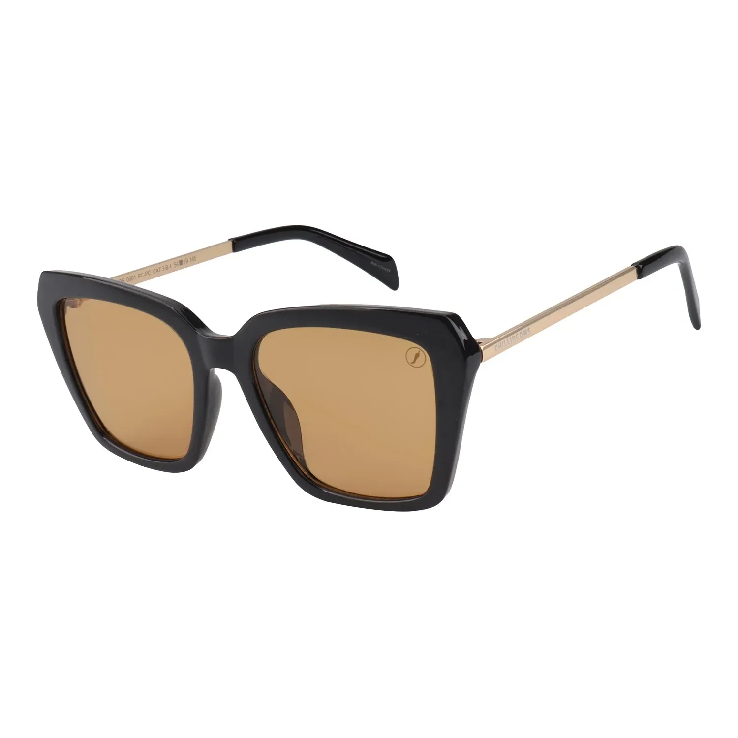 Óculos de Sol Feminino Anitta Quadrado Amarelo