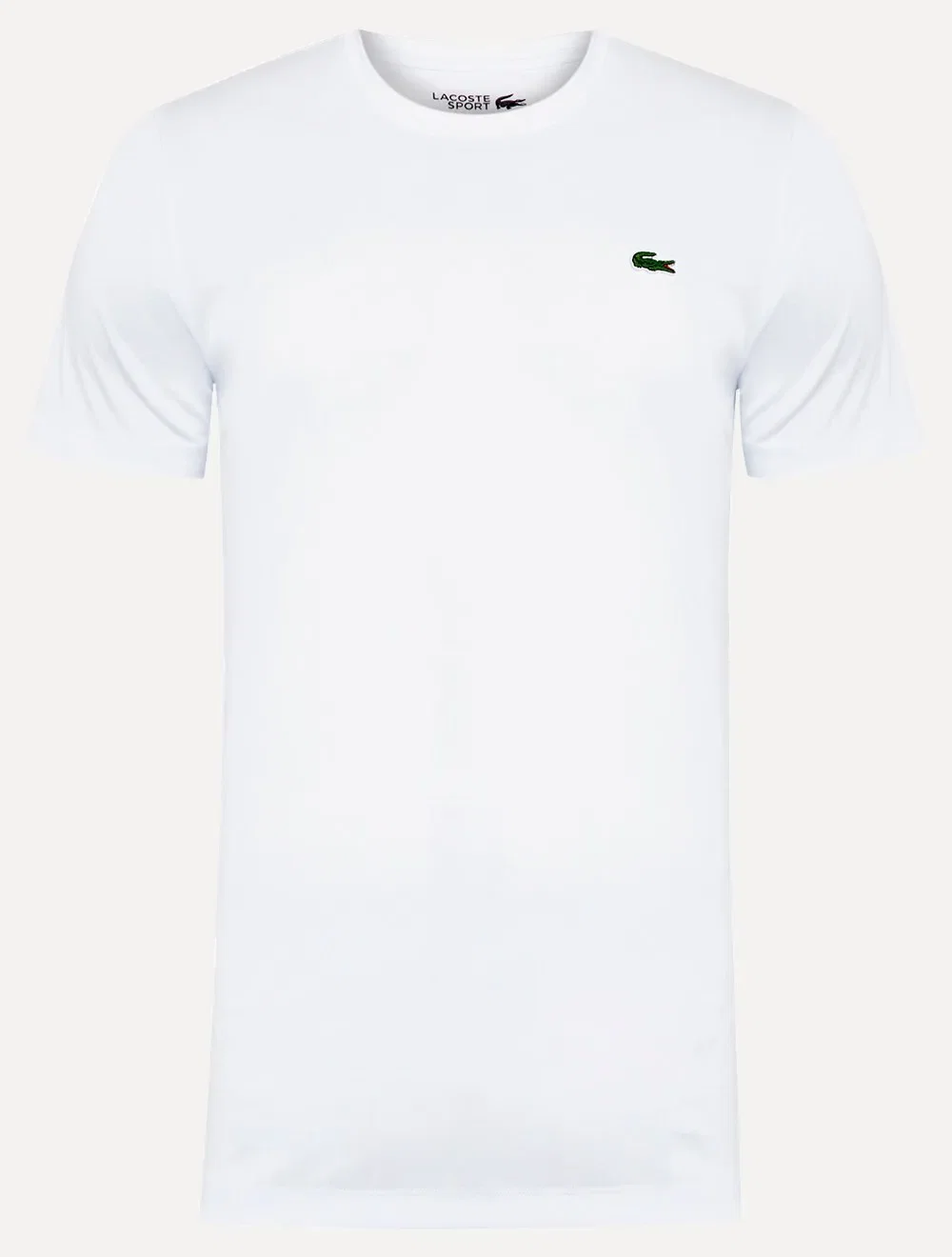 Camiseta Lacoste Masculina Plain Croc Trainning Poliéster Branca
