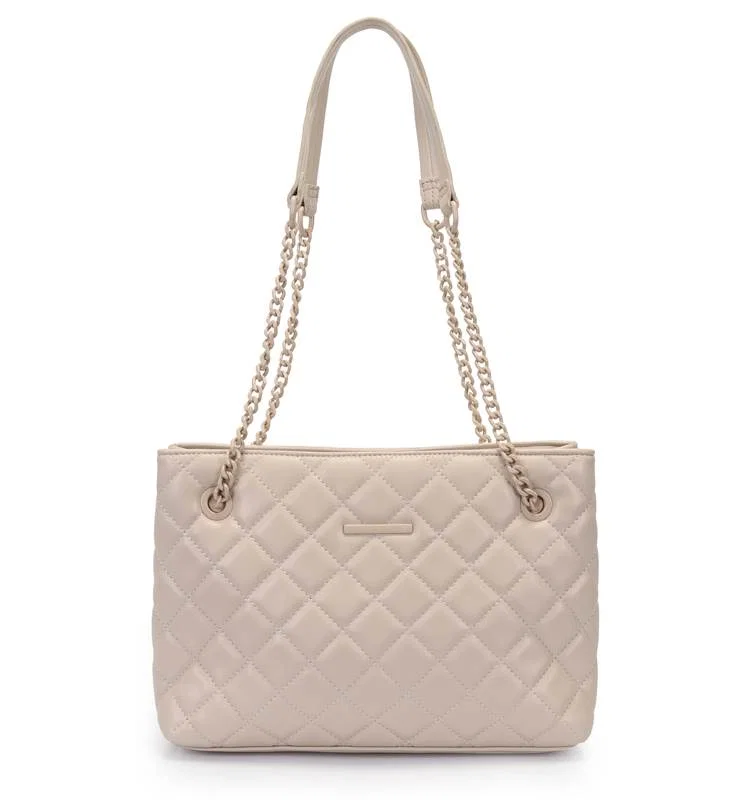Bolsa Satchel Grande Matelasse Monocolor Com Alcas De Corrente