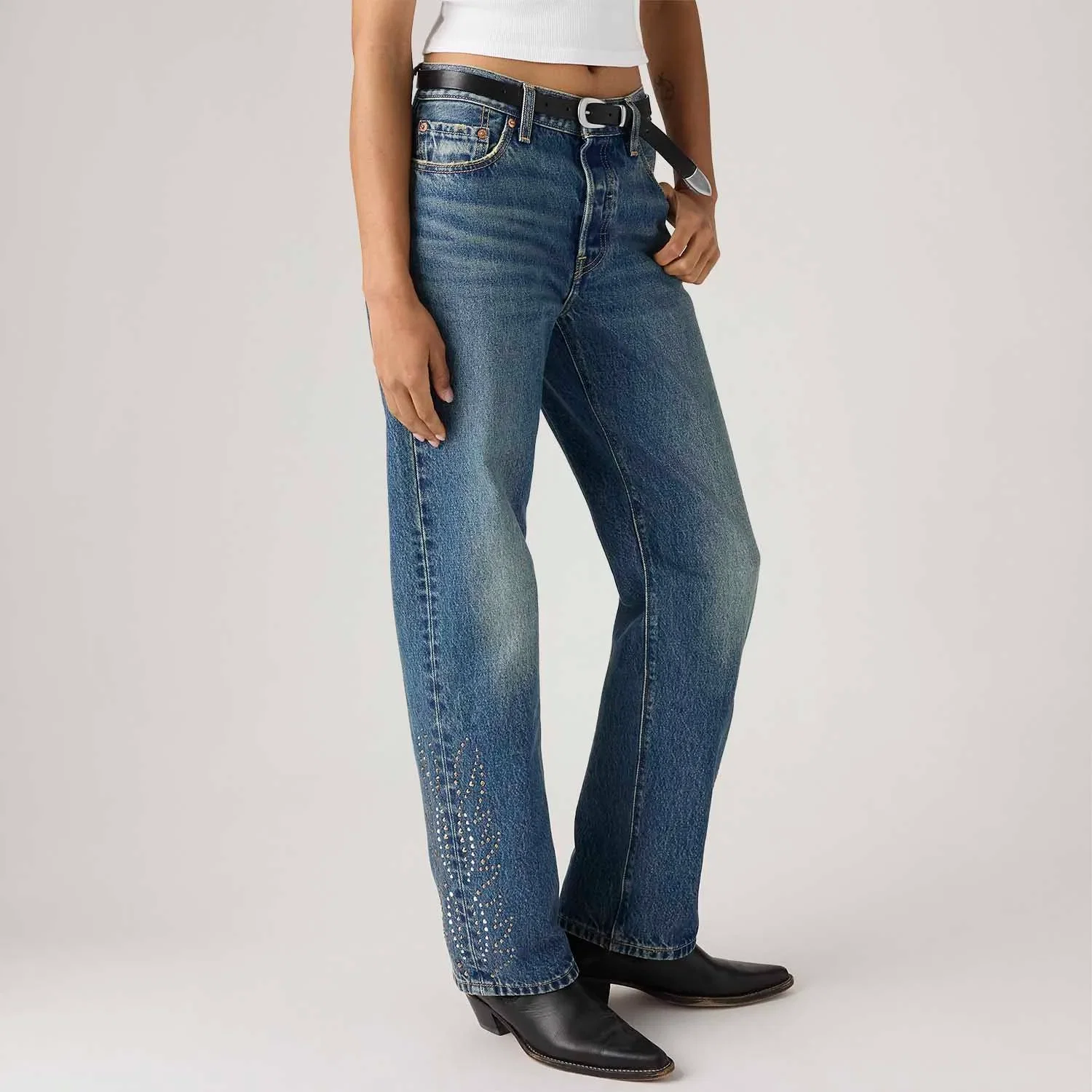 Calça Jeans Levi's® 501® 90's Lavagem Escura — imagem 1