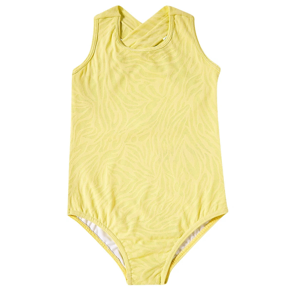 Maiô Praia Amarelo Toddler Lycra Trabalhada Proteção Uv 50+ Tip Top