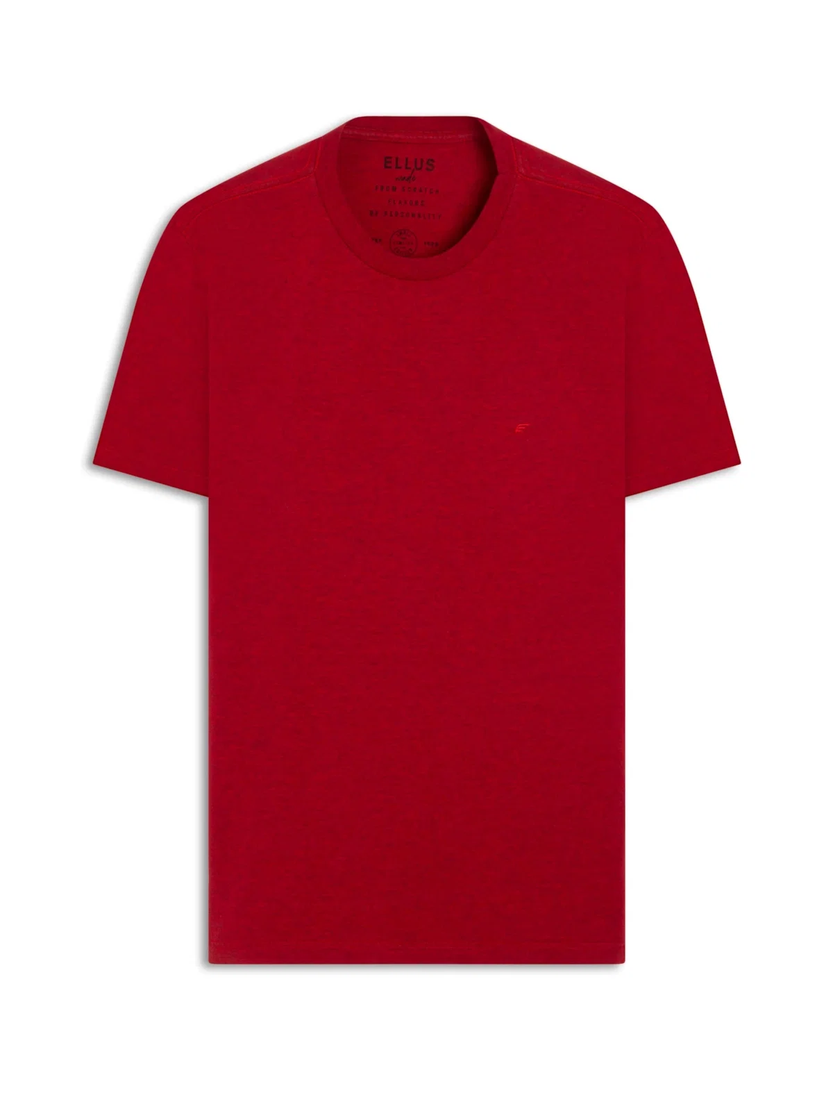 T-Shirt Cotton Melange Easa Classic Vermelho — imagem 1