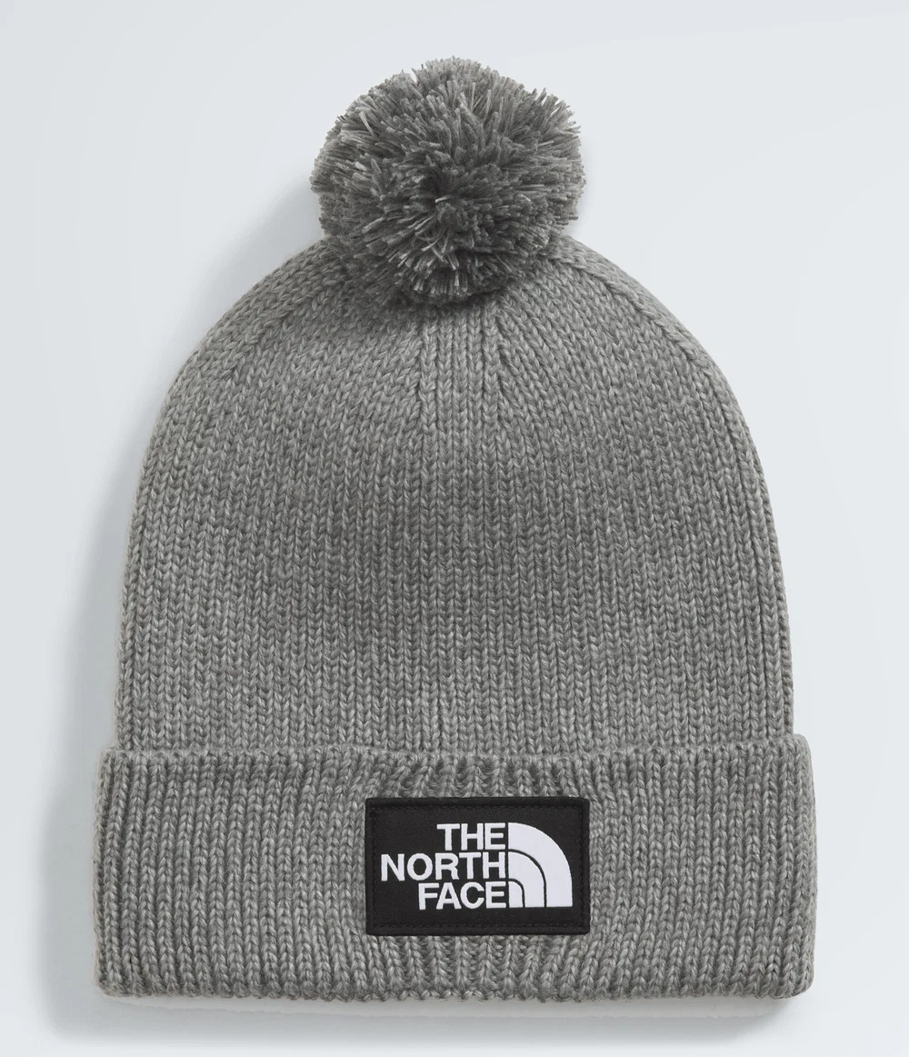 Gorro TNF Logo Box Pom Beanie TNF Medium Grey Heather