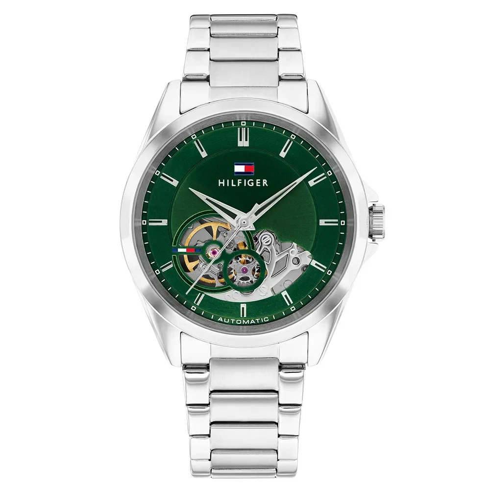 Relógio Tommy Hilfiger Baker Automático Masculino em Aço Prateado 1710717 — imagem 1
