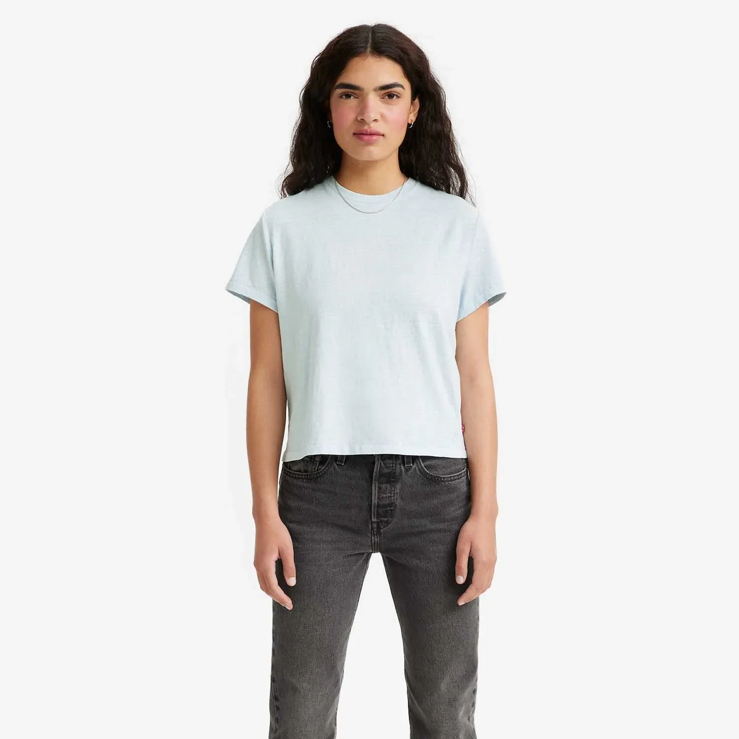 Camiseta Levi's® Clássica Fit Azul Claro Claro