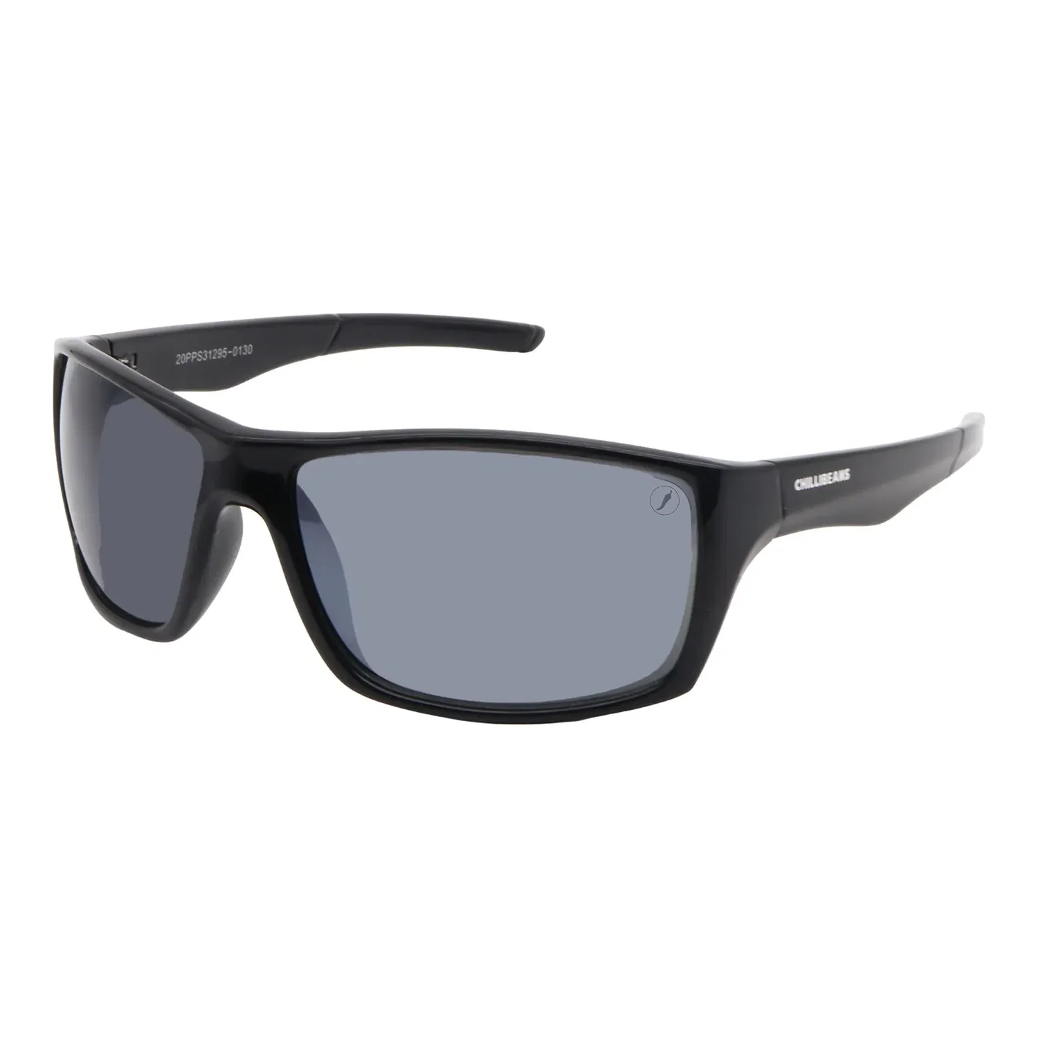 Óculos de Sol Masculino Chilli Beans Esportivo Preto Brilho — imagem 1