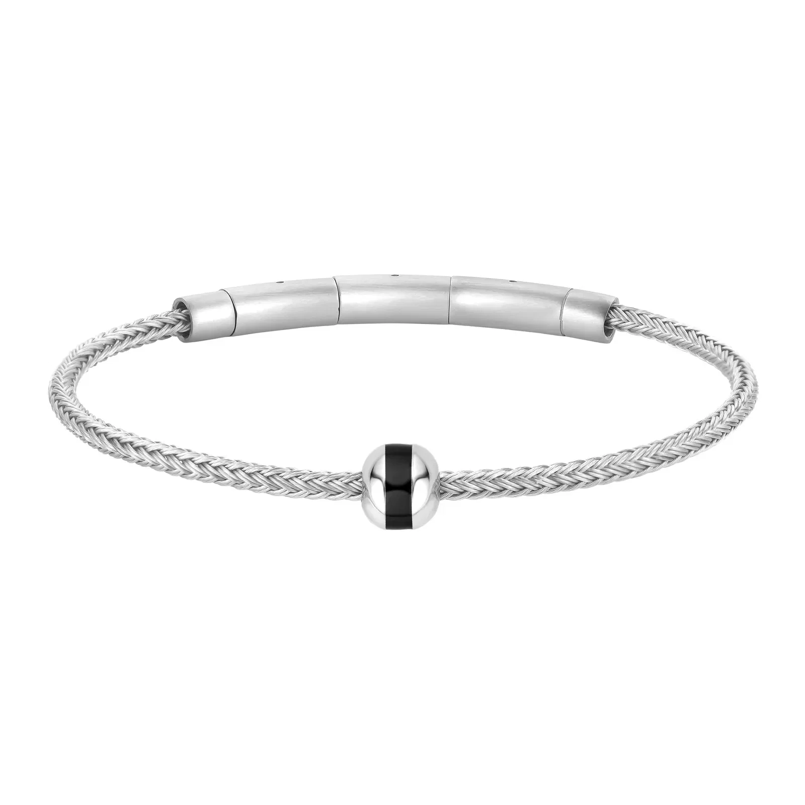 Pulseira Life Masculino II em Aço com Fecho Cilindro — imagem 1