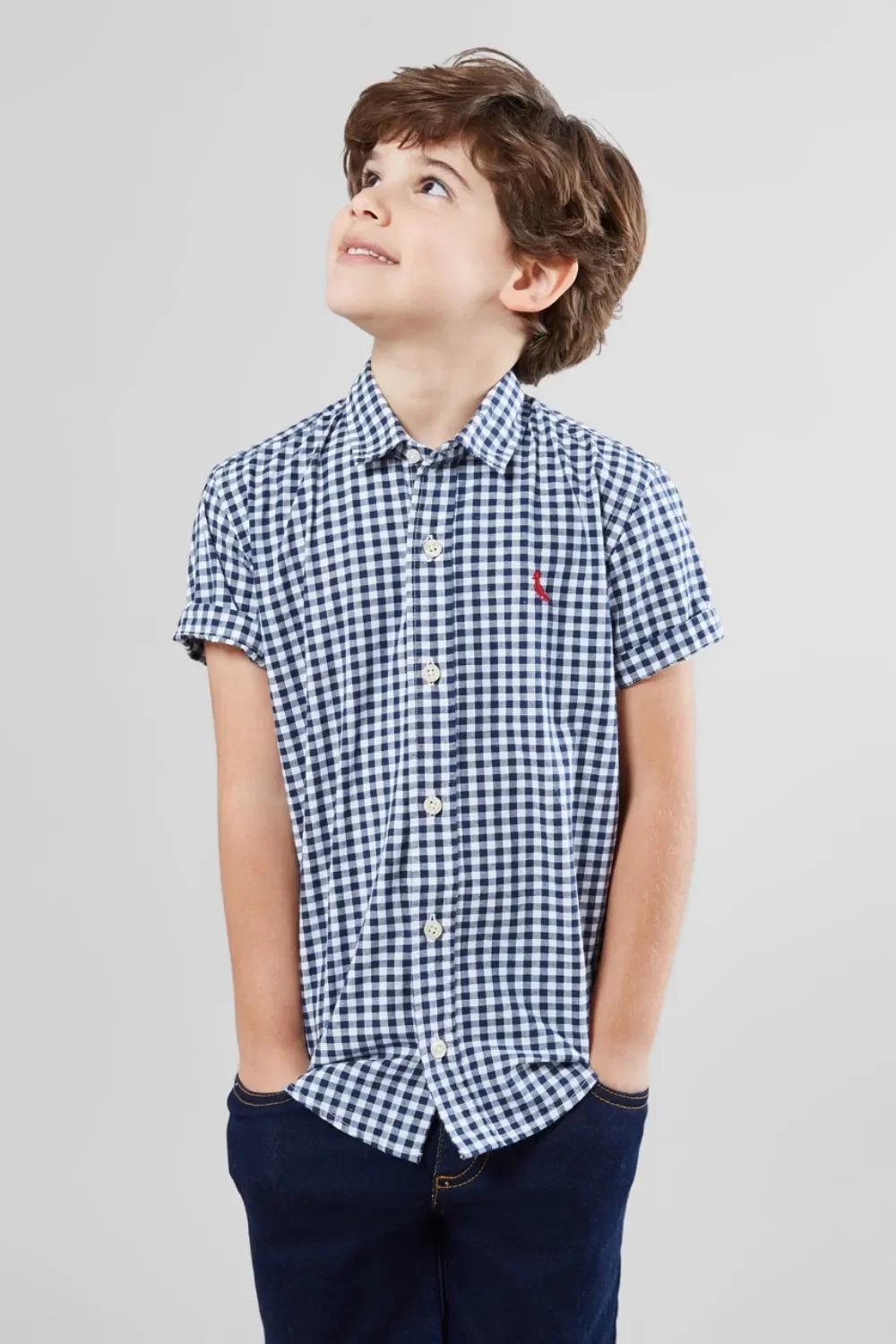 Camisa RESERVA MINI Vichy Botone