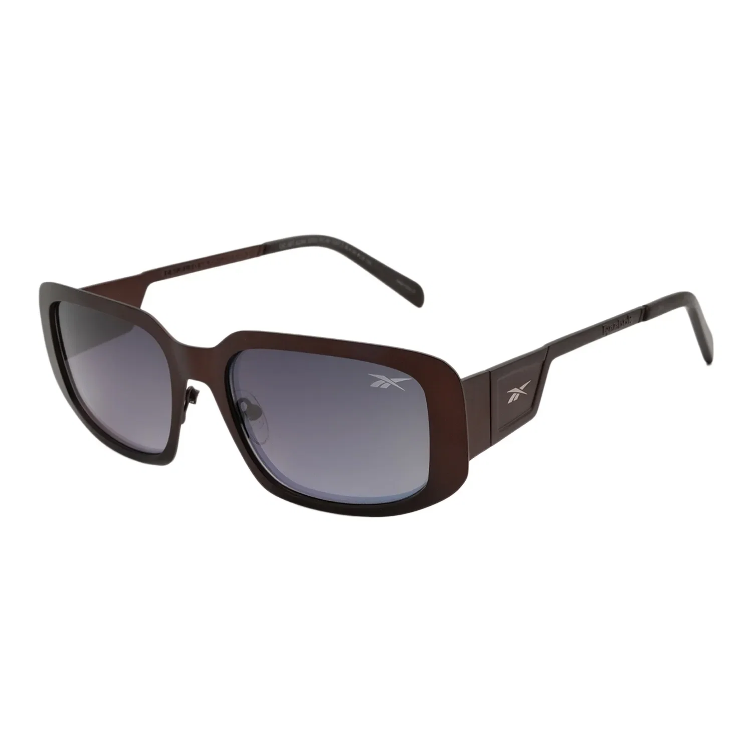 Óculos de Sol Unissex Reebok Quadrado Degradê Marrom