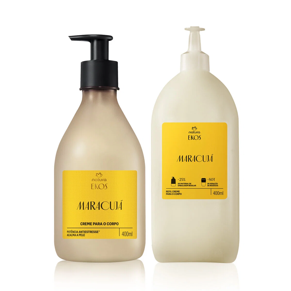 Kit Creme para o Corpo Natura Ekos Maracujá com Refil (2 unidades)