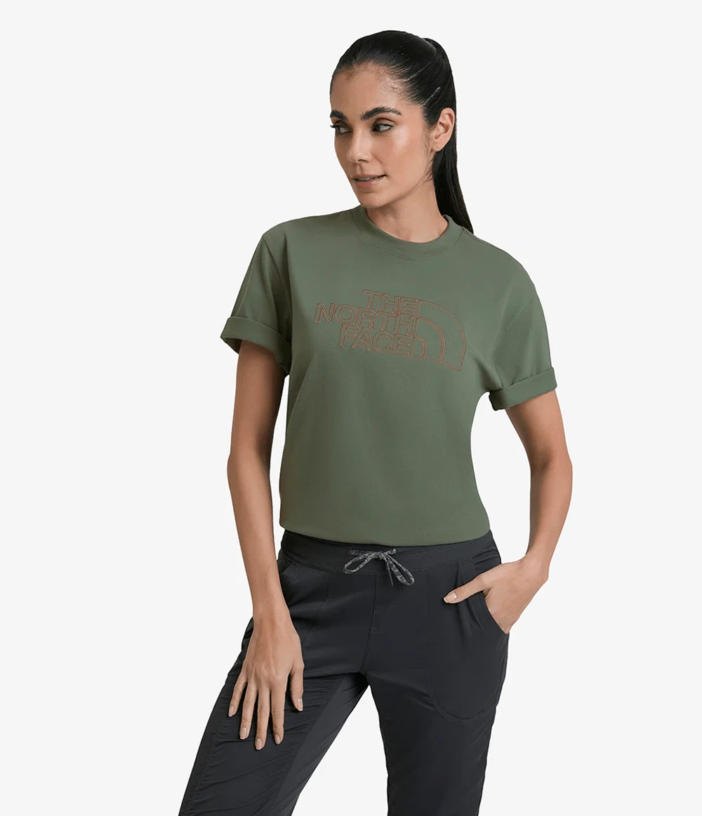 Camiseta Unissex Drew Peak Light Duck Green / Latte