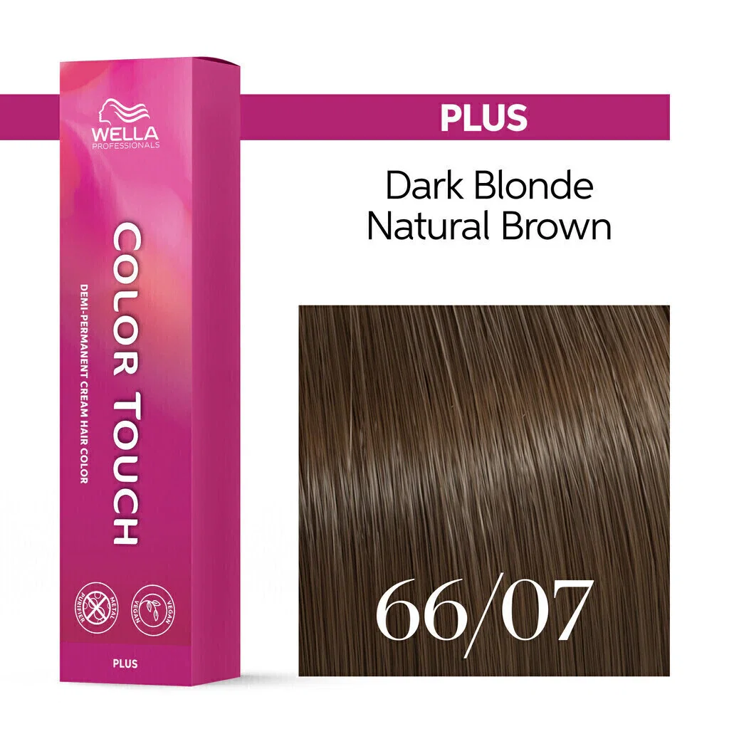 Tonalizante Wella Color Touch Plus 66/07 Louro Escuro Intenso Natural Marrom