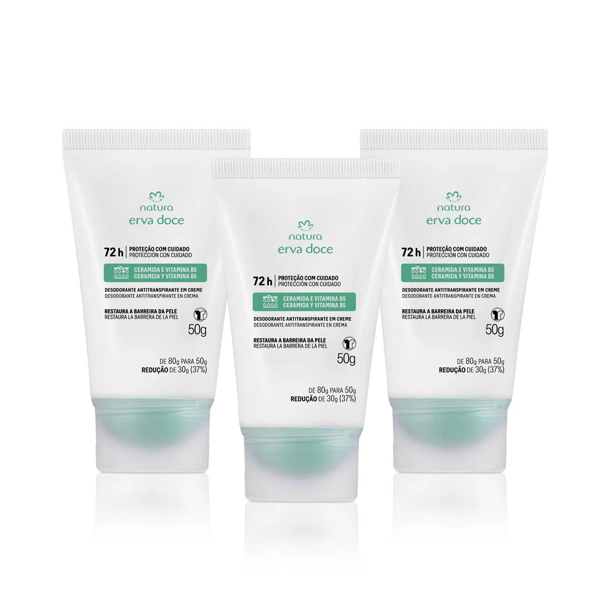 Kit Desodorante em Creme Erva Doce (3 produtos)