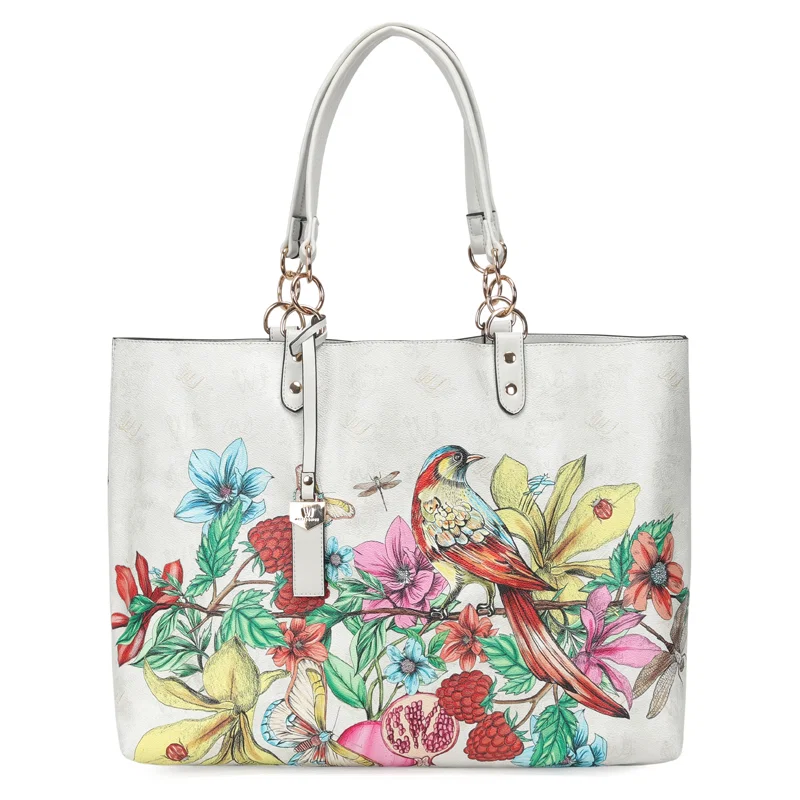 Shopping Bag Grande Estampada Com Necessaire Interna