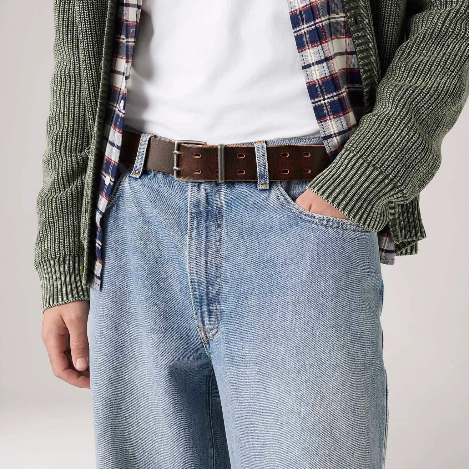 Cinto Levi's® Potrero Double Marrom