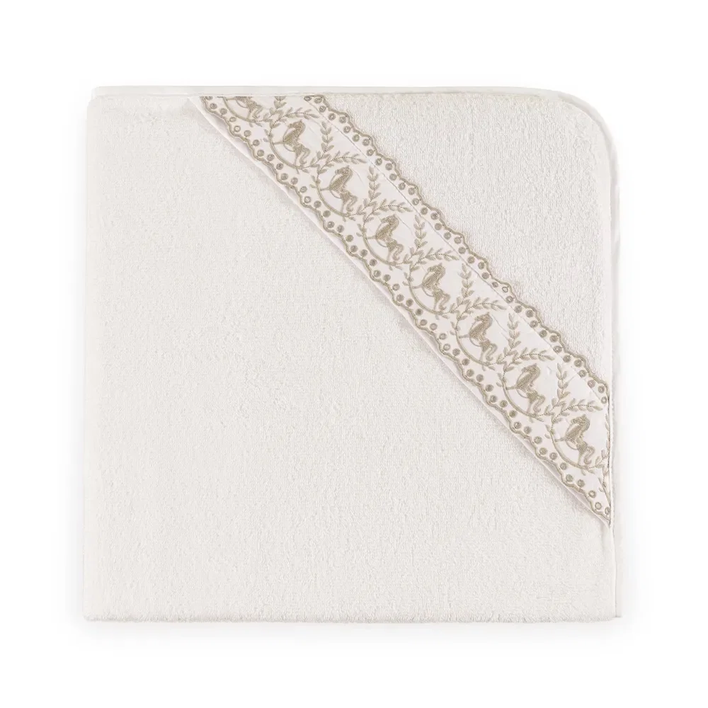 Toalha de Banho Baby 100% Algodão Ponny Branco