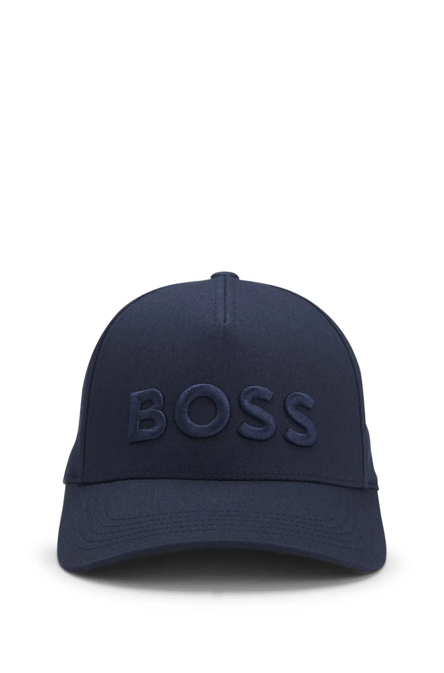 Boné Em Sarja De Algodão Com Logo Bordado