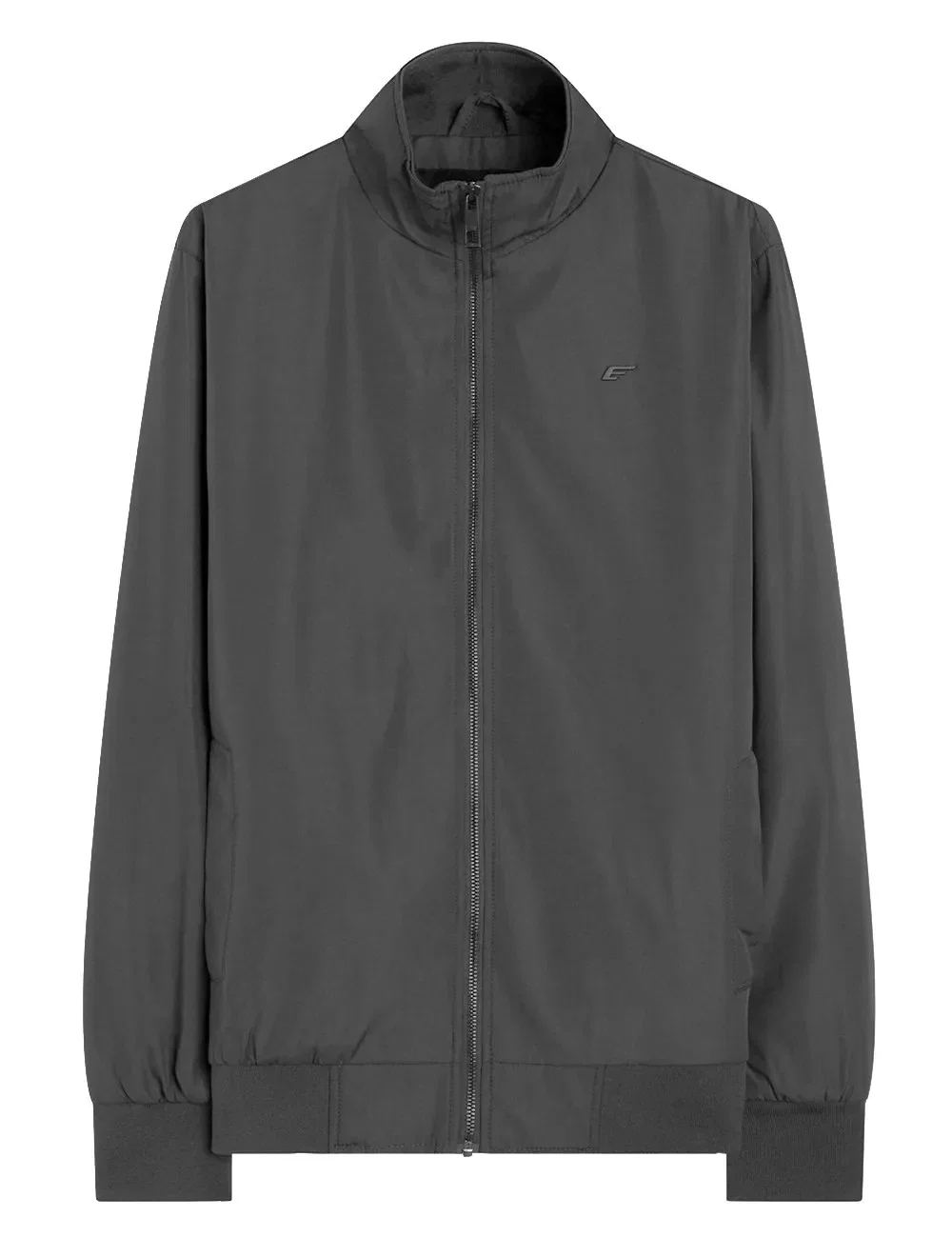 Jaqueta Ellus Masculina Nylon Padding Bomber Chumbo