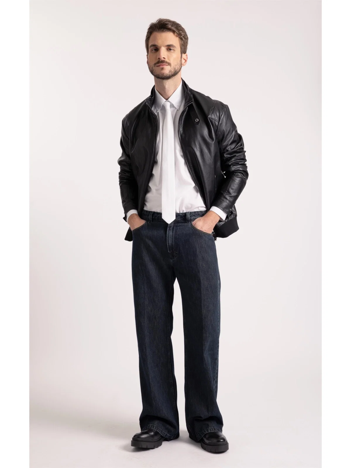 Calça Jeans Blue Brown Lav.Black — imagem 1