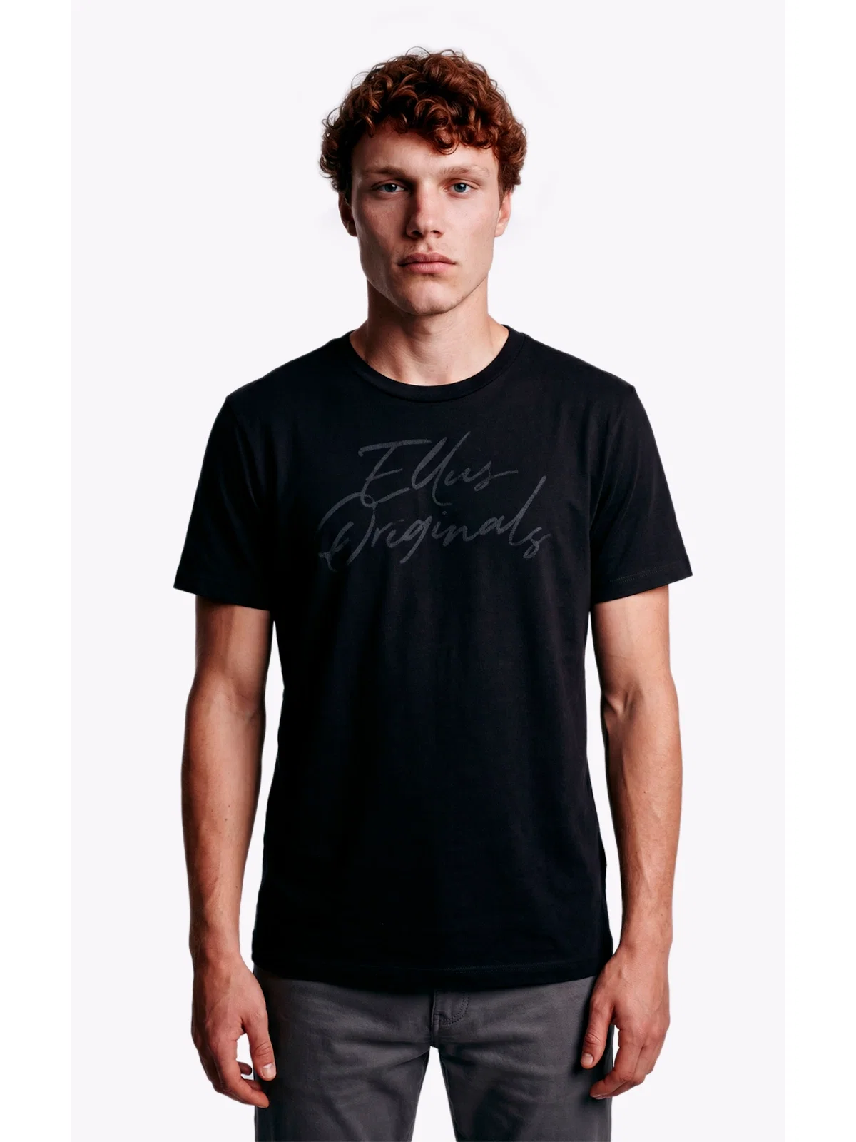 T-Shirt Cotton Fine Ellus Originals Classic Mc Preto — imagem 1
