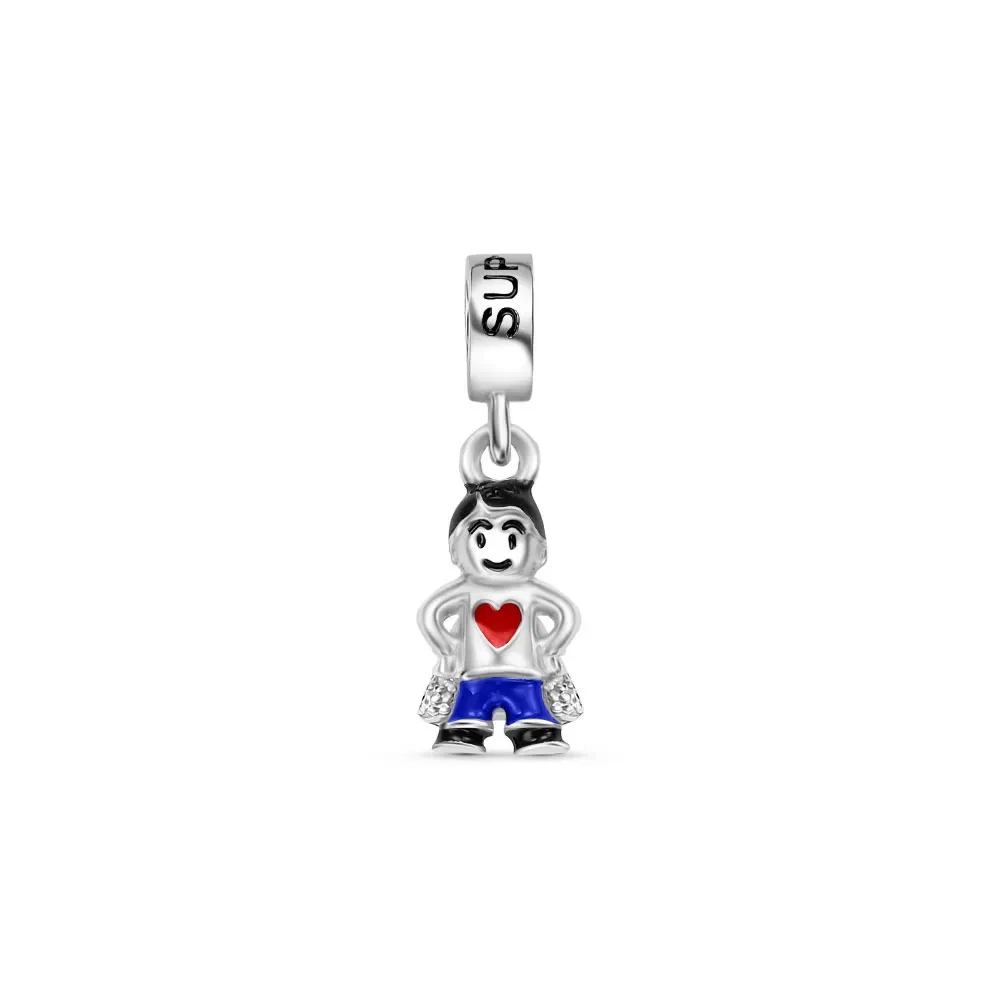 Pingente Life Super Pai em Prata 925 com Esmalte — imagem 1