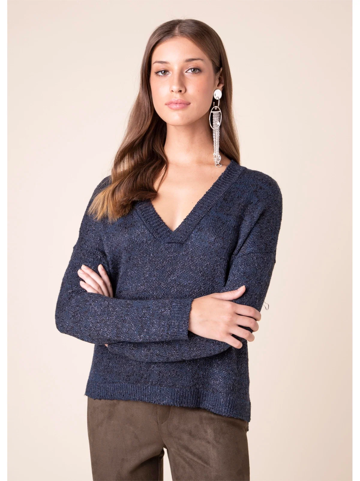 Tricot Mesclado Petroleo