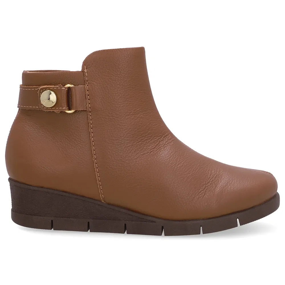 Bota Couro Marrom