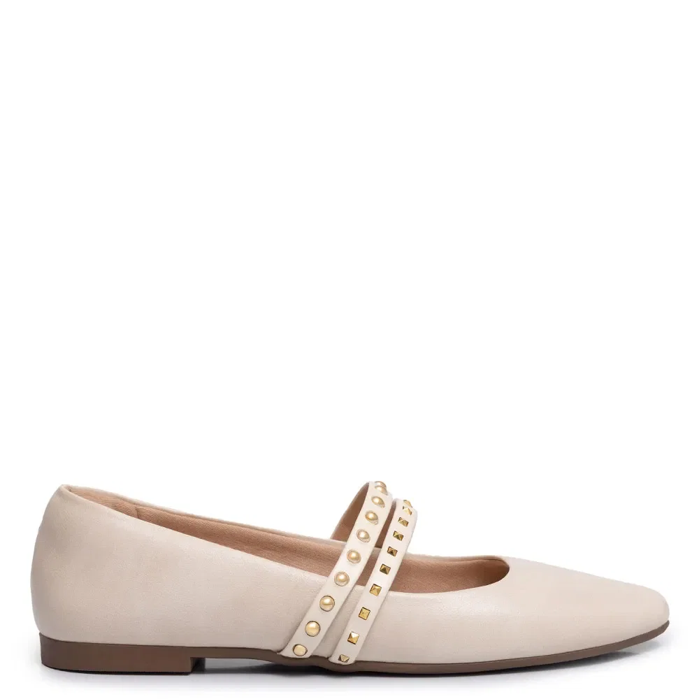 Sapatilha Boneca Off White Tachas