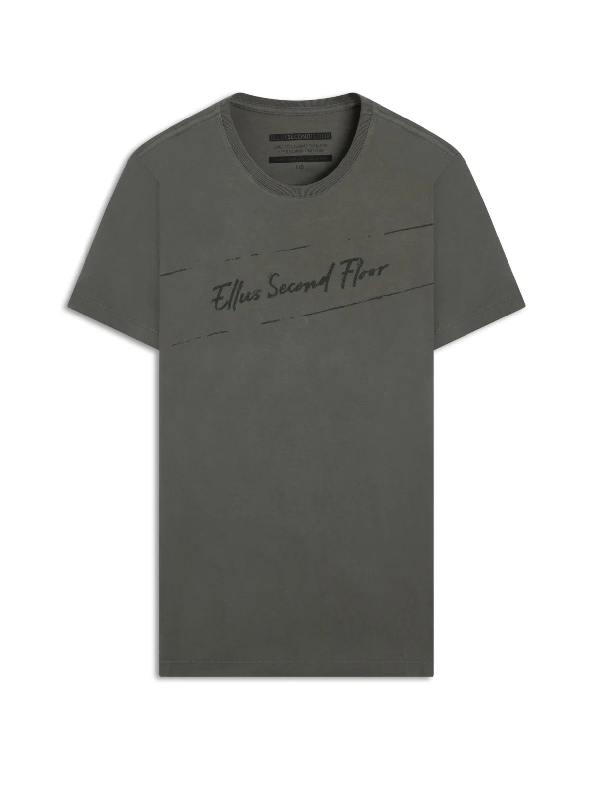T-Shirt Washed 2nd Classic Verde Militar — imagem 1