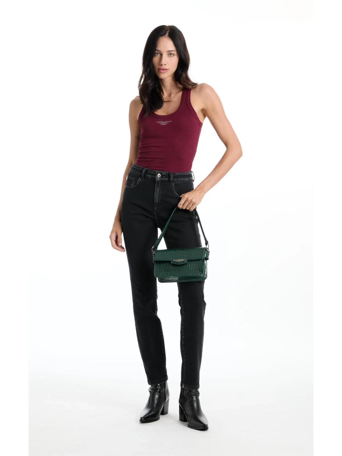 Calça Blend Black Gisele Skinny Lav.Black — imagem 1