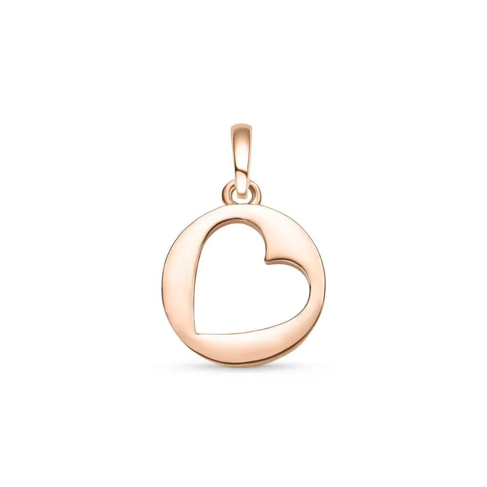 Pingente Life Mini Me Coração I em Liga Rosé com Banho de Ouro Rosé 18k — imagem 1