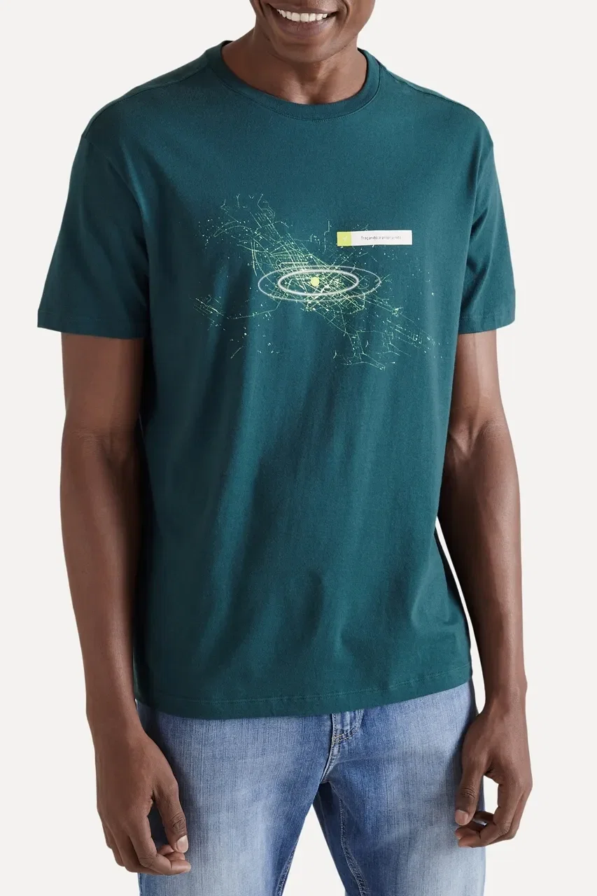 Camiseta Pf Estampada Rota Vj
