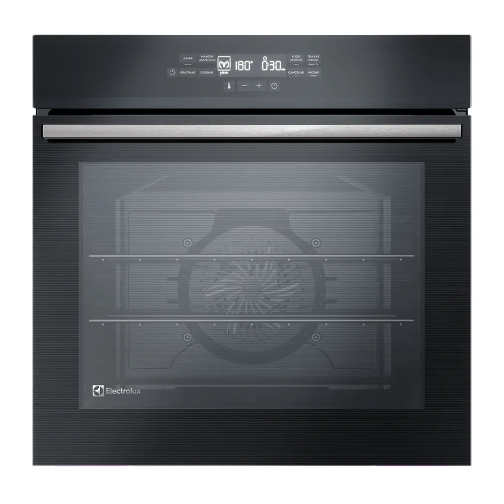 Forno de Embutir Electrolux Elétrico 80L Experience com FoodSensor Preto (OE8EF)