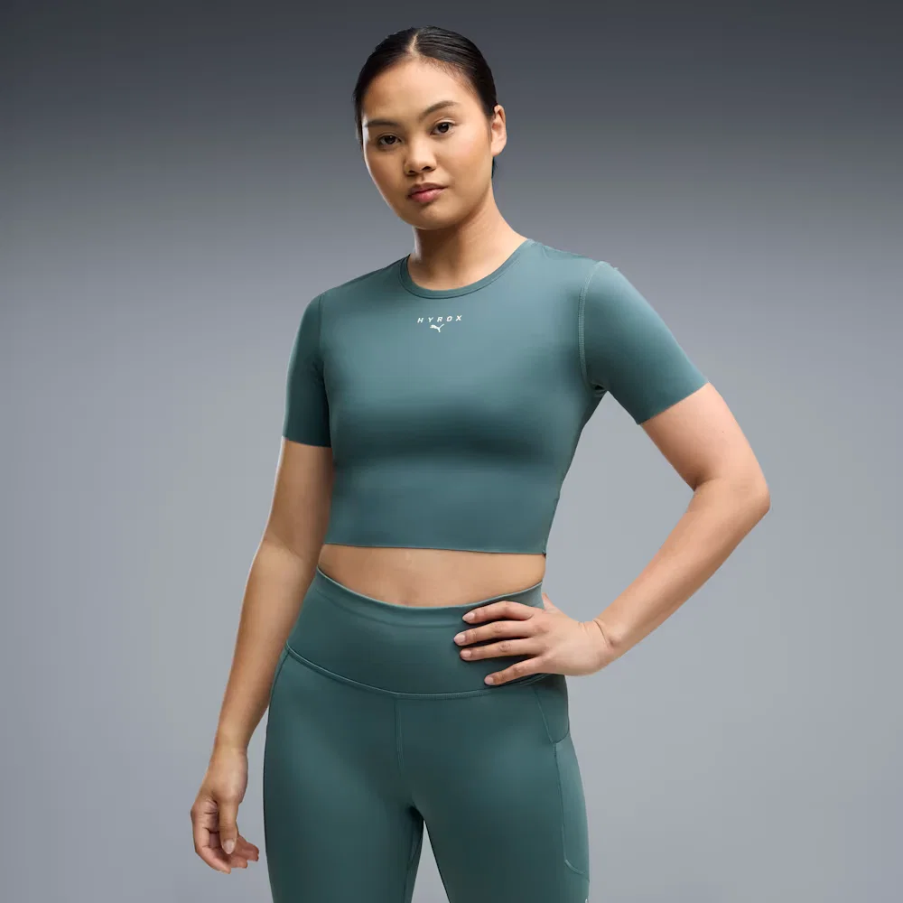 Camiseta Crop Puma x HYROX PWRMODE Feminina