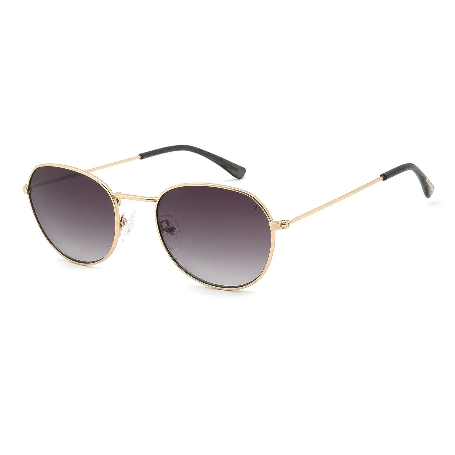 Óculos de Sol Infantil Feminino Chilli Beans Redondo Degrade Dourado