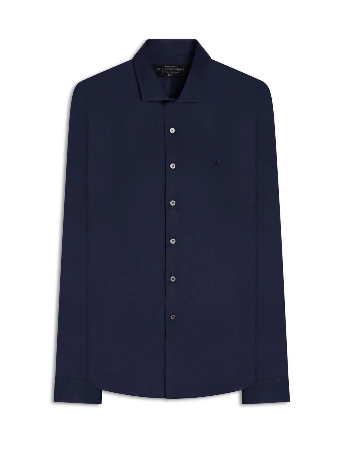 Camisa Satin Slim New Italian Dark Navy — imagem 1