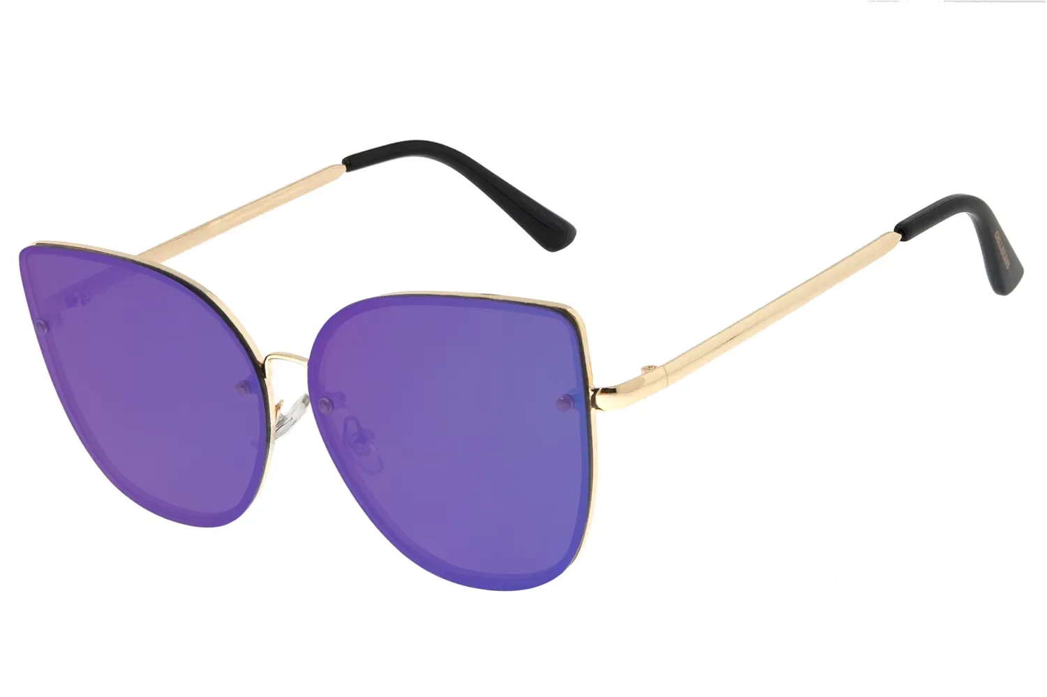 Óculos De Sol Feminino Chilli Beans Cat Lente Flat Dourado